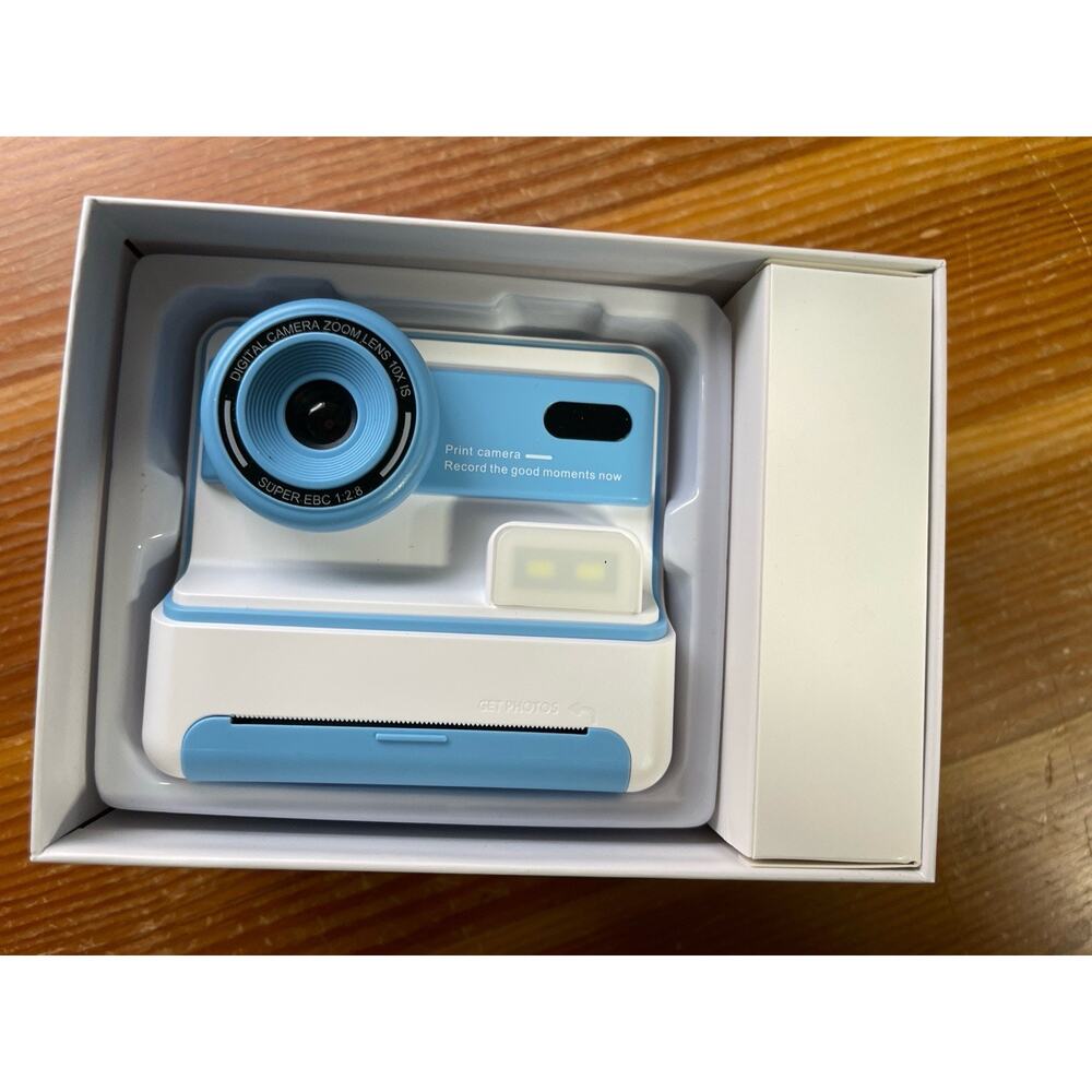 Kids Instant Print Digital Camera 2.4” Screen 1080p Videos & Photo Printer Toy
